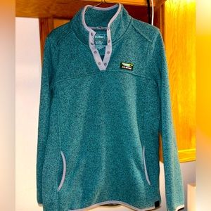 LL Bean Green Crew Wool